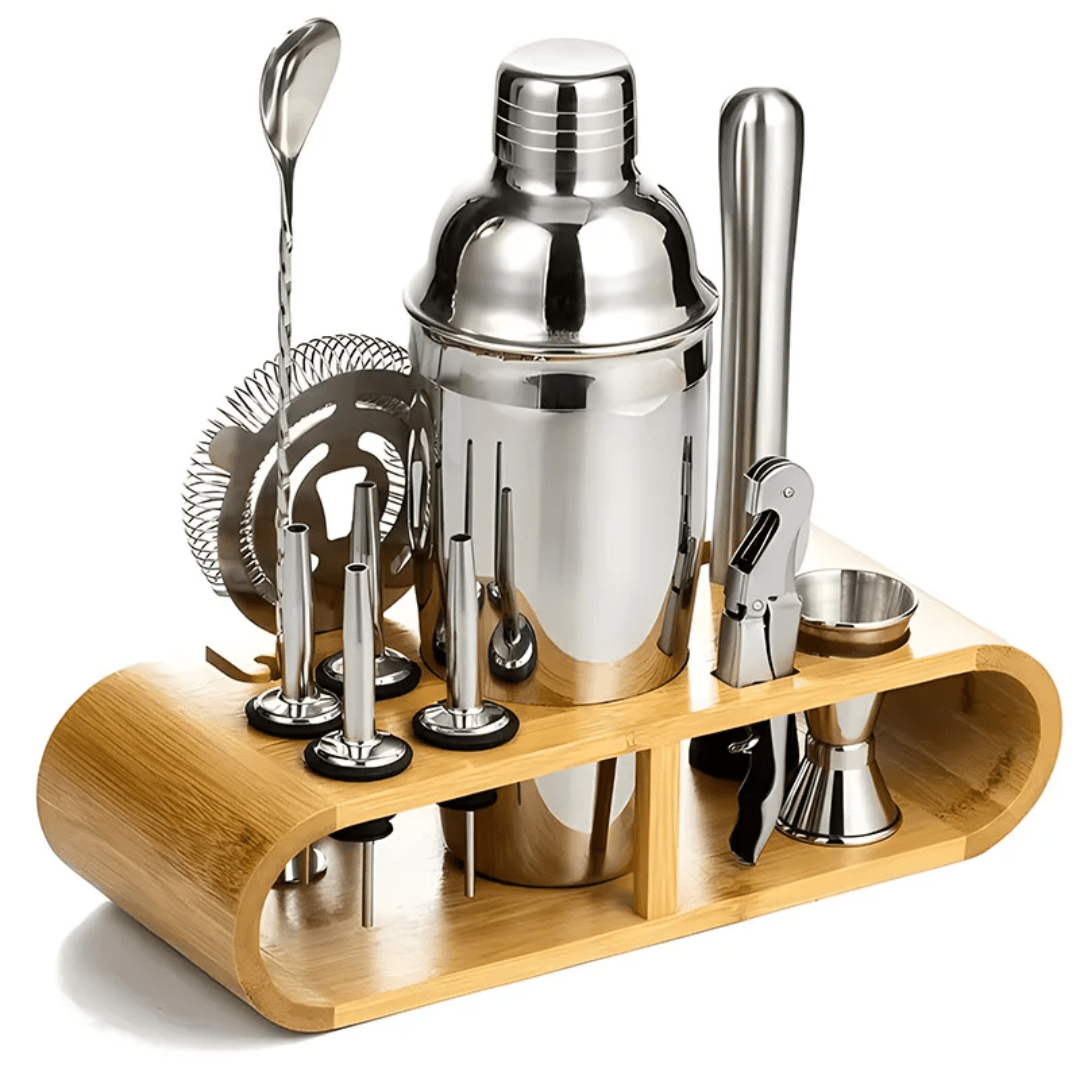 12 - Piece Stainless Steel Cocktail Shaker Set (750ml) | - Elegant Households KE