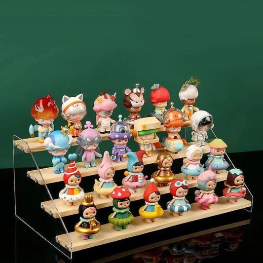4 Tier Bamboo and Acrylic multi purpose stand