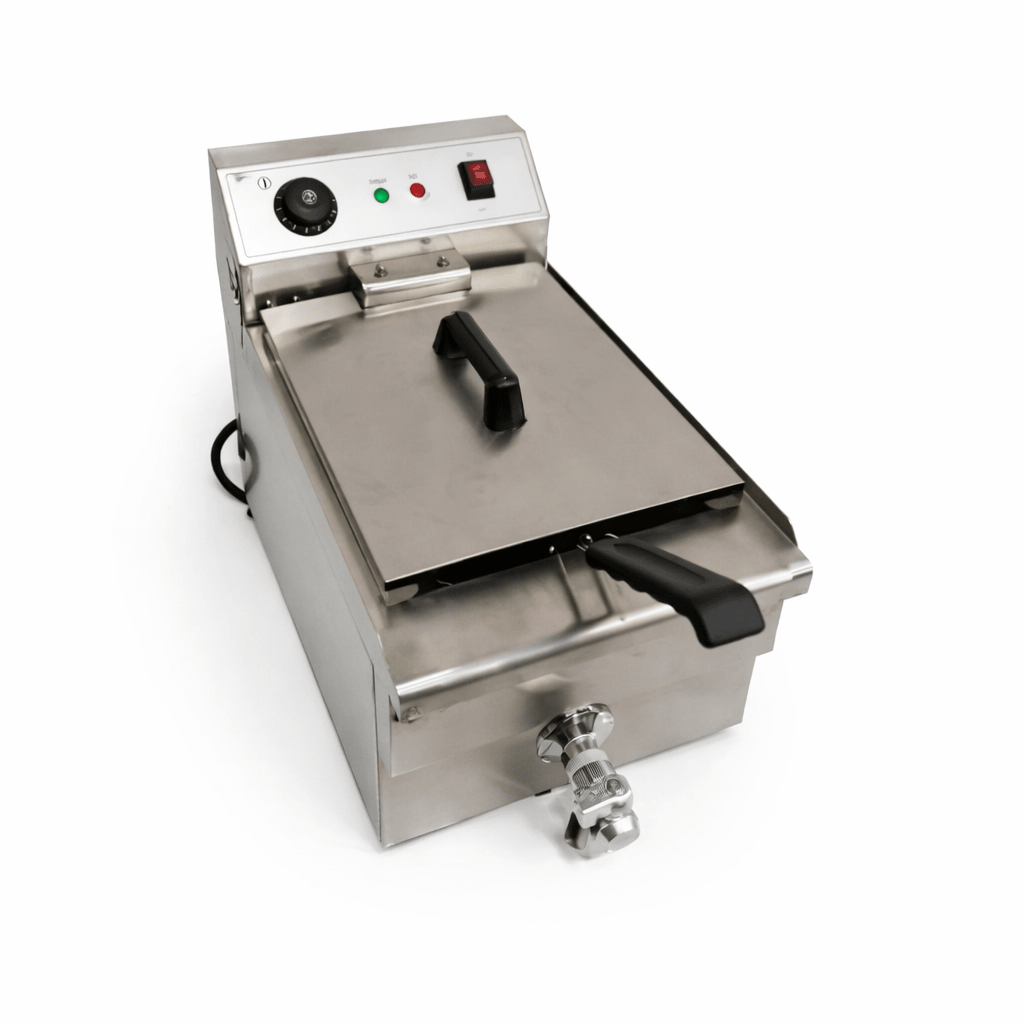 12L Commercial Electric Deep Fryer – 3000W Single Tank Chips Fryer for Hotels & Restaurants | - Elegant Households KE