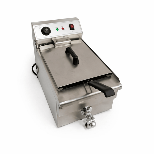 12L Commercial Electric Deep Fryer – 3000W Single Tank Chips Fryer for Hotels & Restaurants | - Elegant Households KE