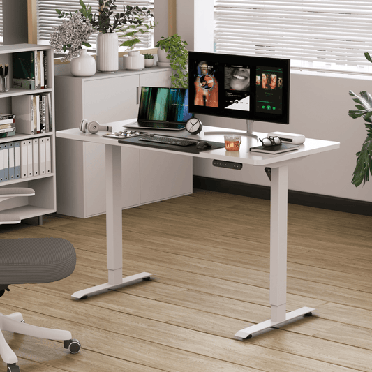 1.2M Electric Height Adjustable Desk – Ergonomic Sit - Stand Workstation | - Elegant Households KE
