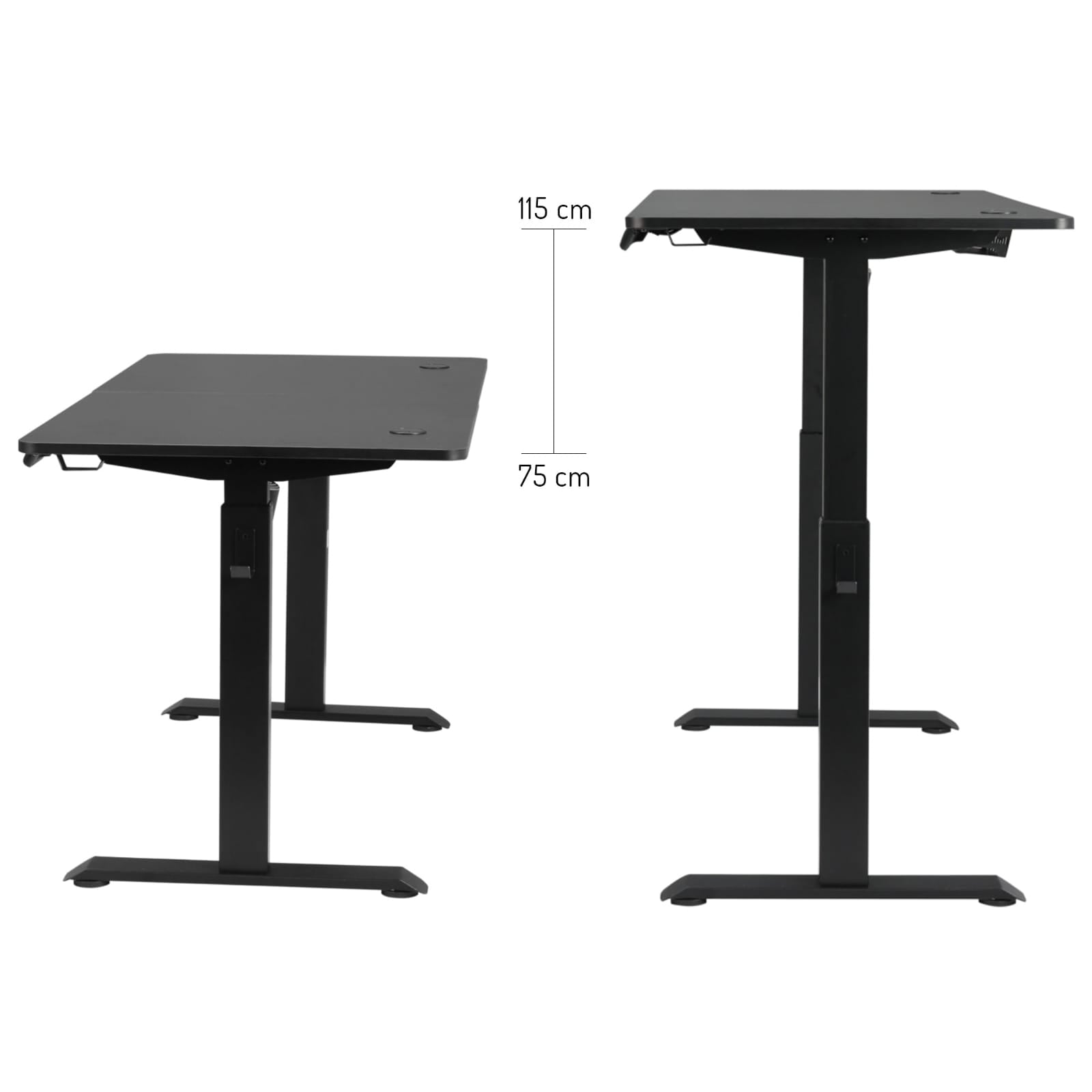 1.2M Electric Height Adjustable Desk – Ergonomic Sit - Stand Workstation | - Elegant Households KE