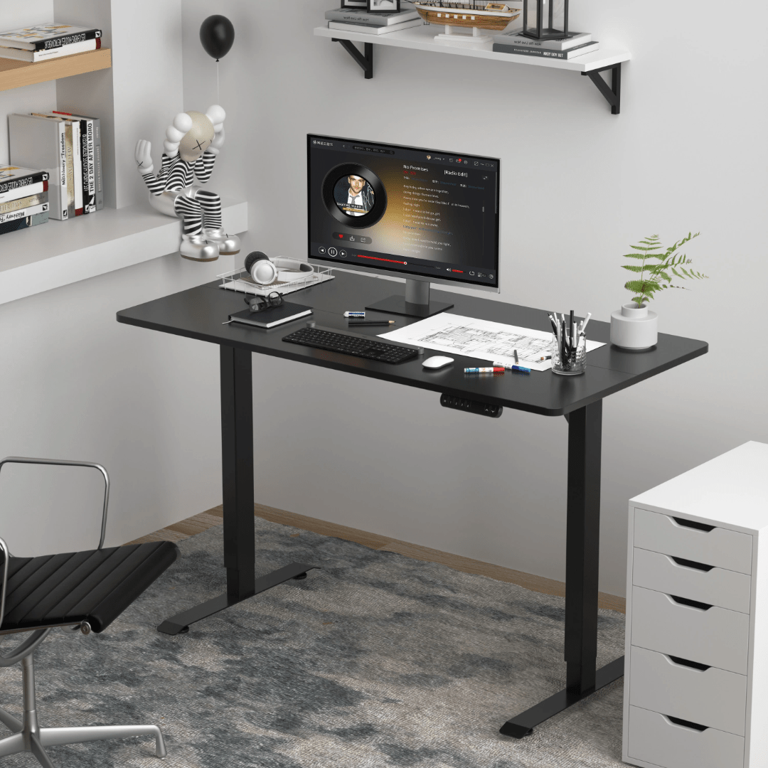 1.2M Electric Height Adjustable Desk – Ergonomic Sit - Stand Workstation | - Elegant Households KE
