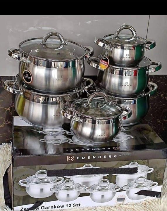 12pc eden burg stainless | - Elegant Households KE