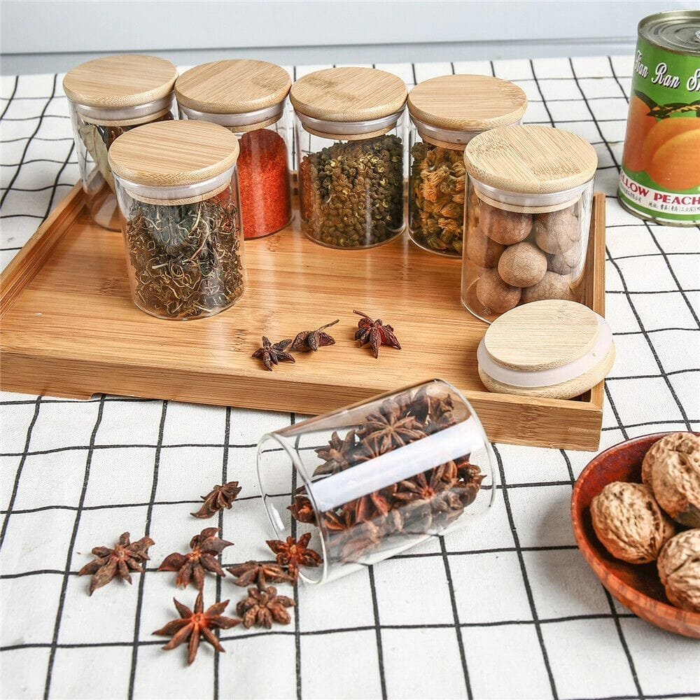 12pcs Round spice Jar set | - Elegant Households KE