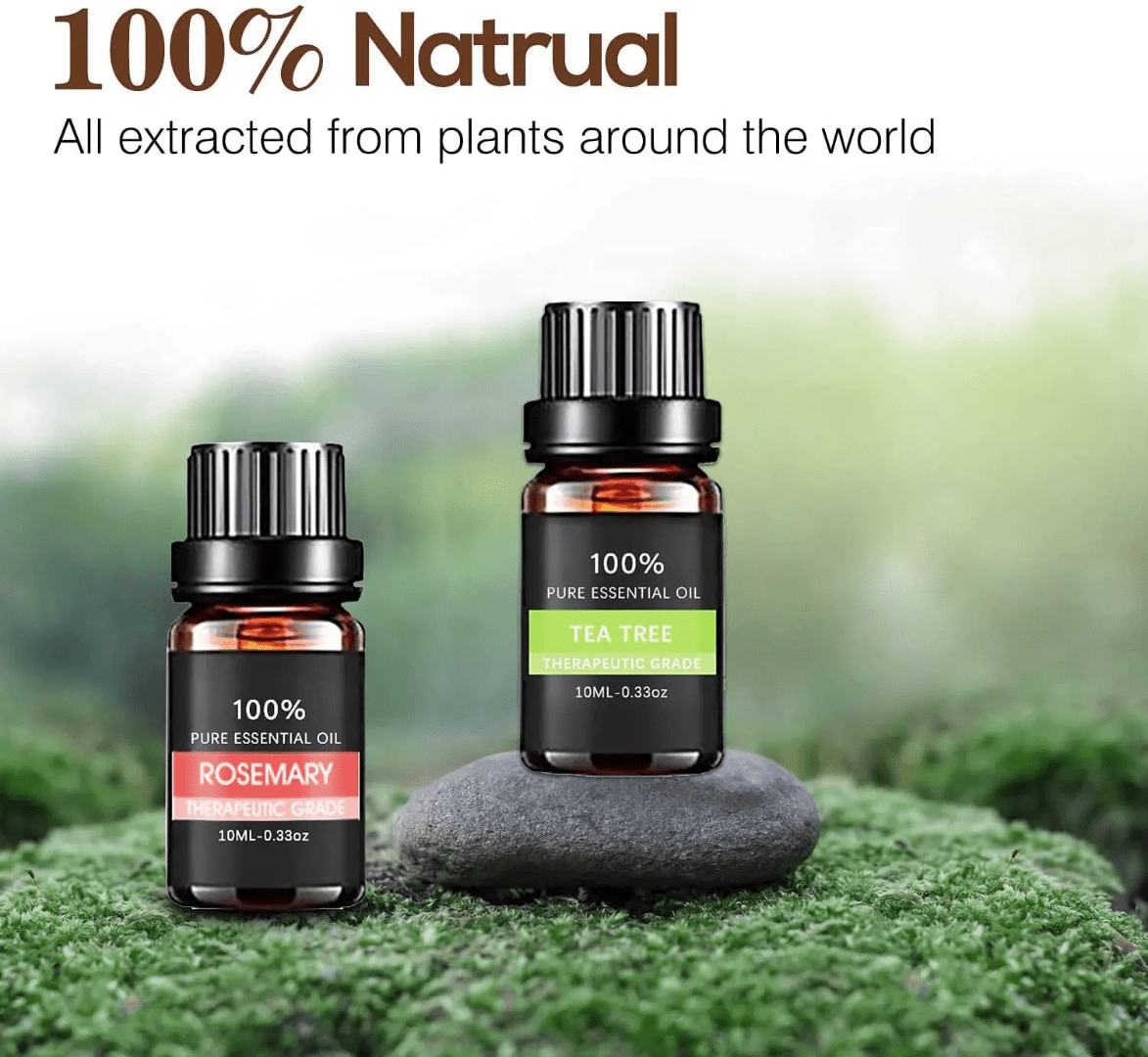 12pcs set 100% Pure Natural Aromatherapy Essential Oils | - Elegant Households KE