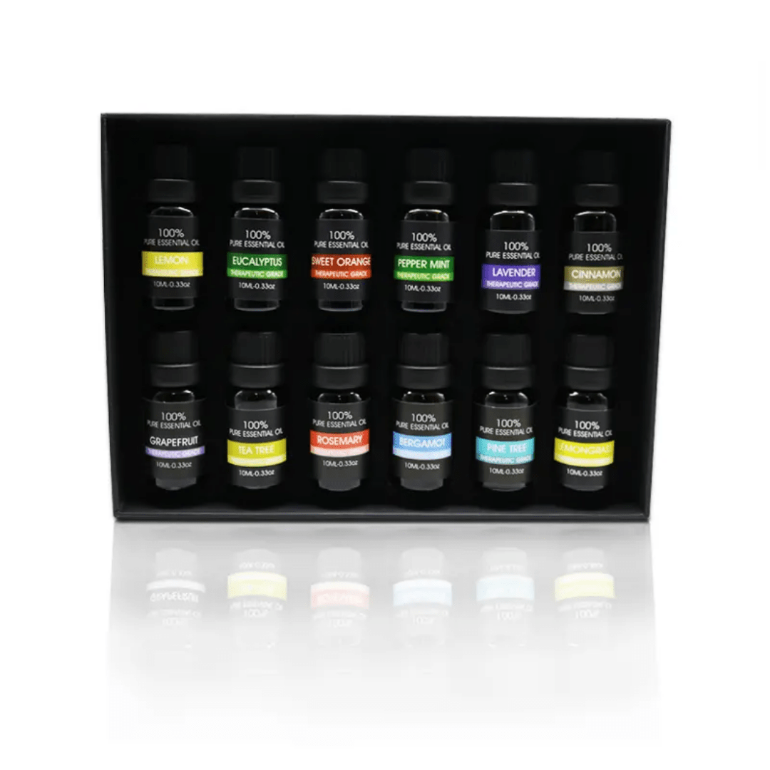 12pcs set 100% Pure Natural Aromatherapy Essential Oils | - Elegant Households KE