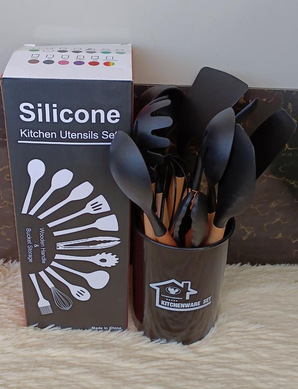 12pcs Silicone spoon set | - Elegant Households KE