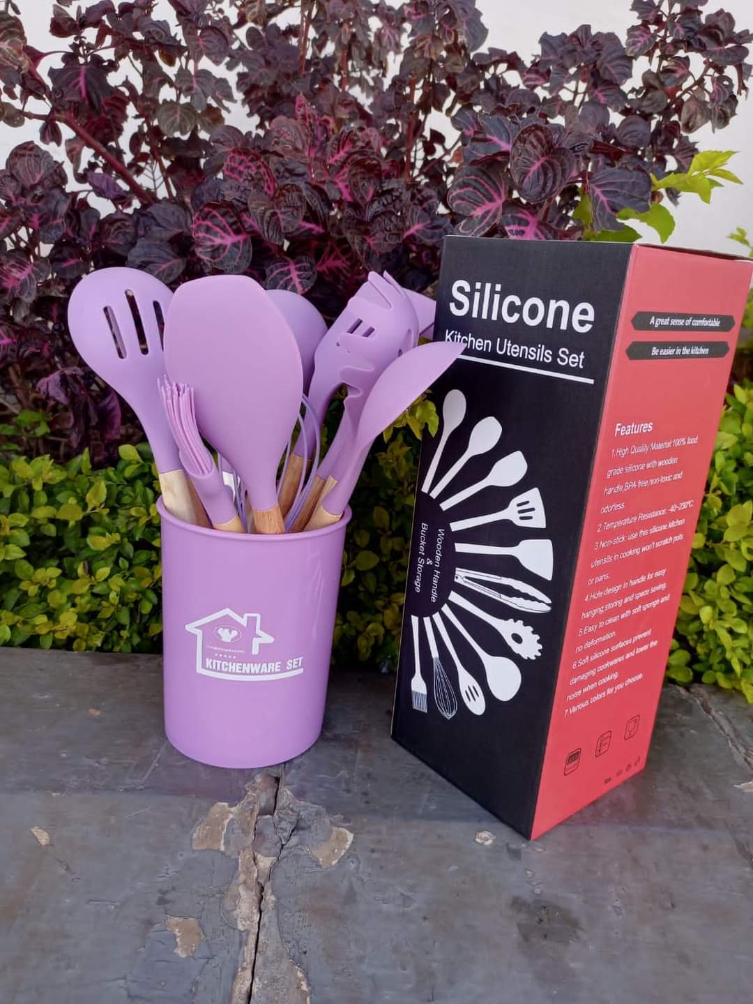 12pcs Silicone spoon set | - Elegant Households KE