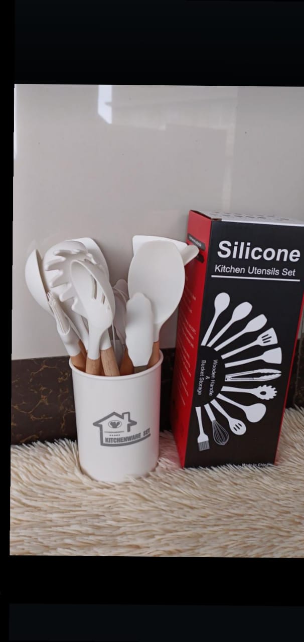 12pcs Silicone spoon set | - Elegant Households KE