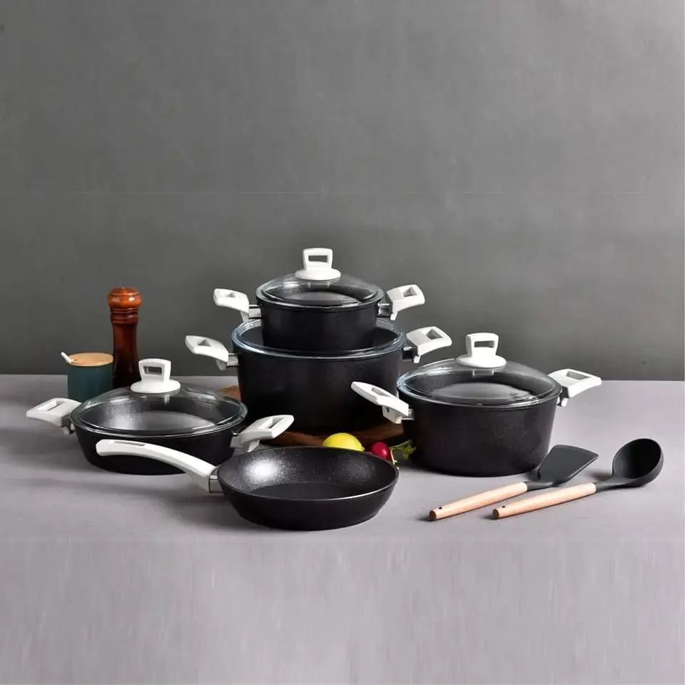 12pcs Tornado Granite Cookware Set | - Elegant Households KE