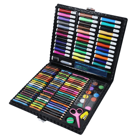 150 Piece Kids Art Set with Markers Crayons & Paints | - Elegant Households KE