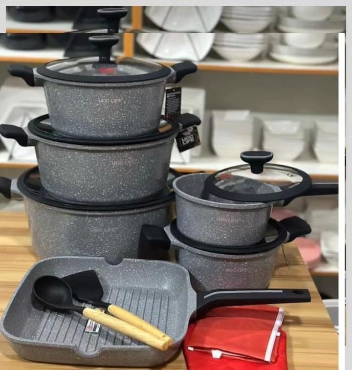 16pcs UCC LIFE Cookware Set | - Elegant Households KE