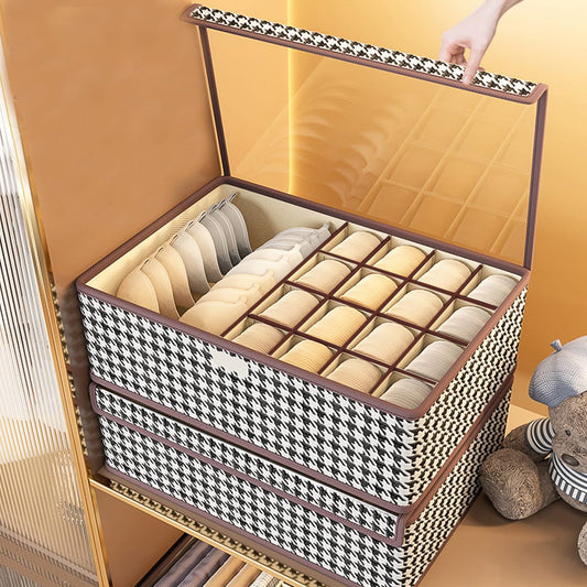 17 grid foldable undergarment organizer | - Elegant Households KE