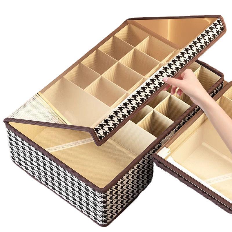 17 grid foldable undergarment organizer | - Elegant Households KE