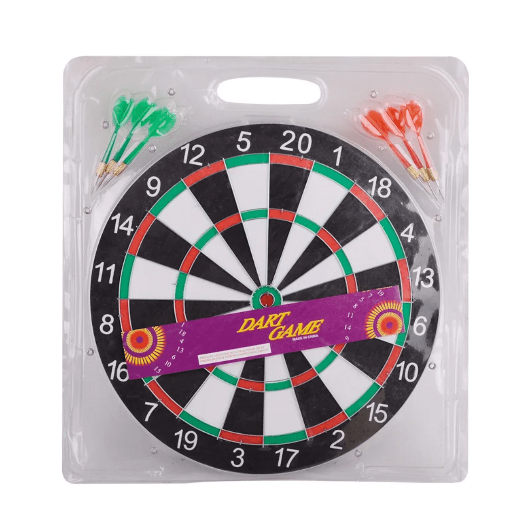 17 Inch Dart Board Game Set with Darts | - Elegant Households KE