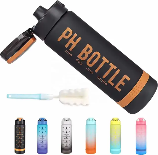 PH motivational water bottle