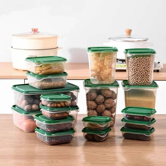 17pcs Crisper food storage containers | - Elegant Households KE