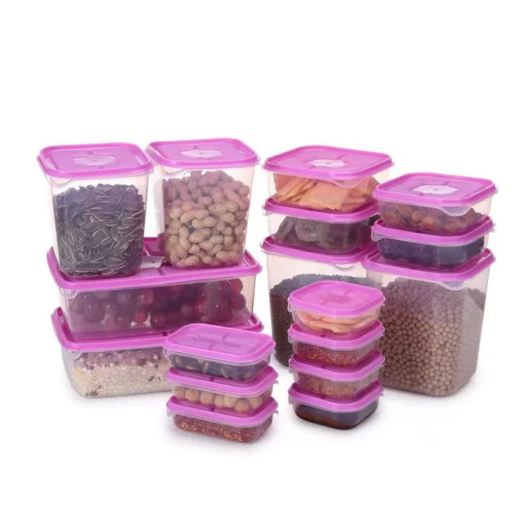 17pcs Crisper food storage containers | - Elegant Households KE