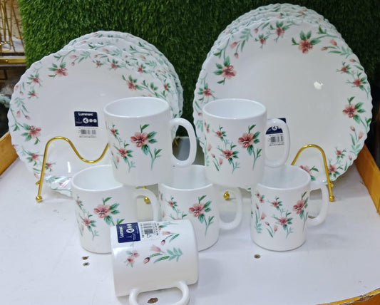 18 pc dinner set luminac With 32 cl mug | - Elegant Households KE