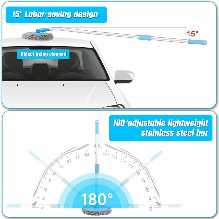 180° Rotatable oval head cleaning mop | - Elegant Households KE