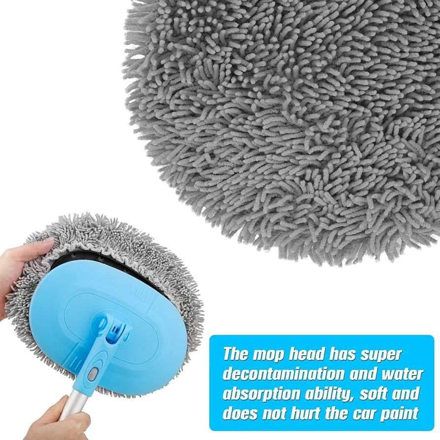 180° Rotatable oval head cleaning mop | - Elegant Households KE