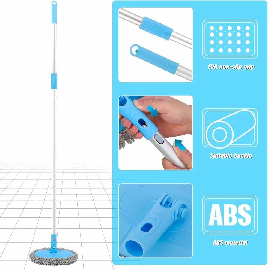 180° Rotatable oval head cleaning mop | - Elegant Households KE