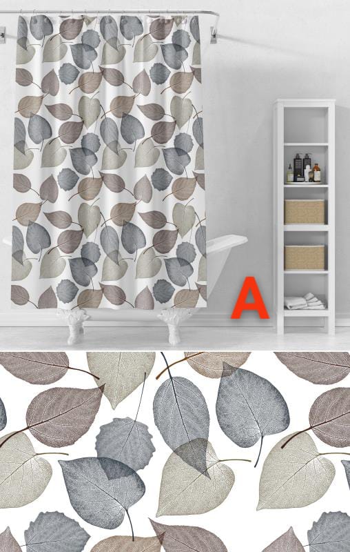 180*200cm Shower curtains with hooks | - Elegant Households KE