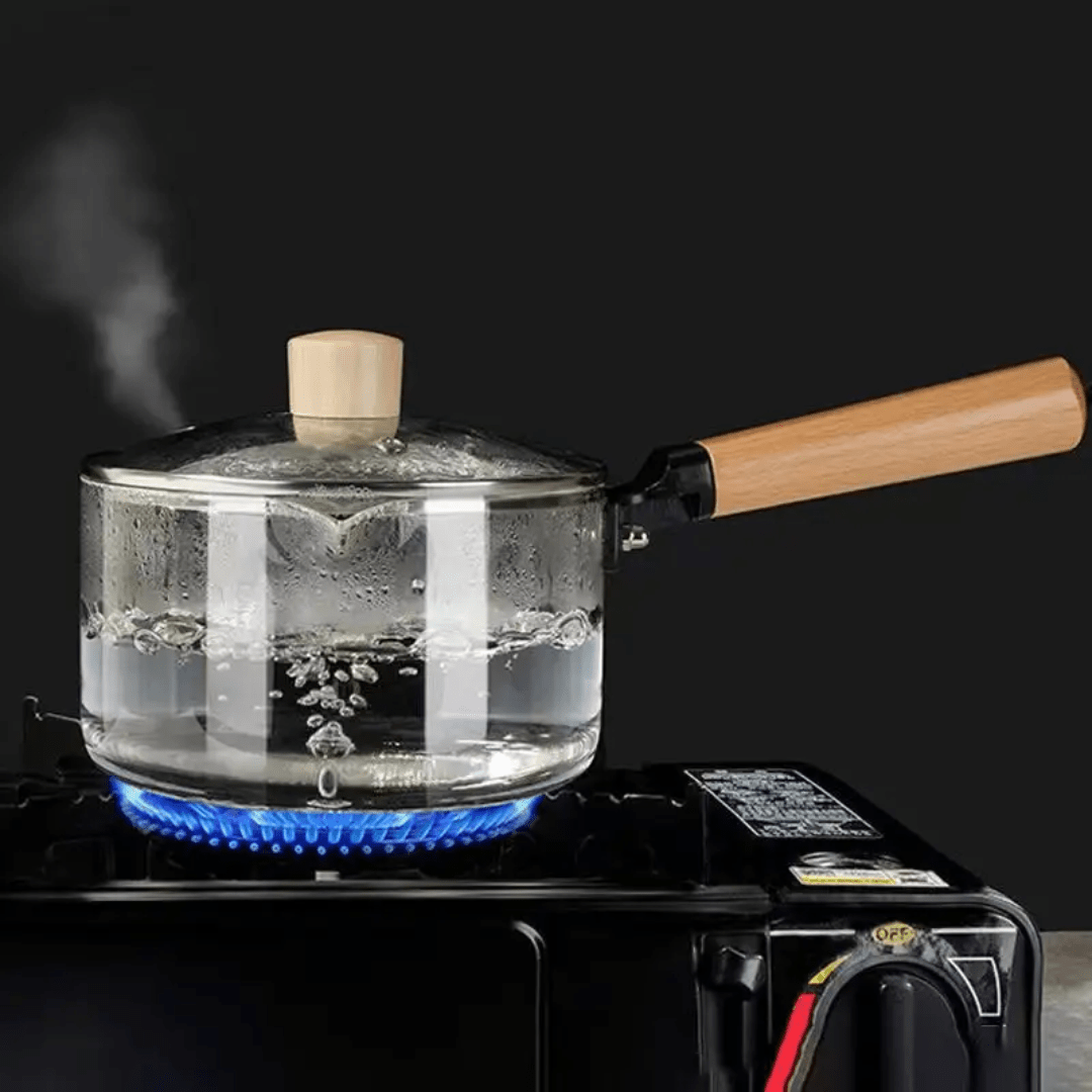 1.8L Borosilicate Glass Cookware – Durable & Elegant | - Elegant Households KE