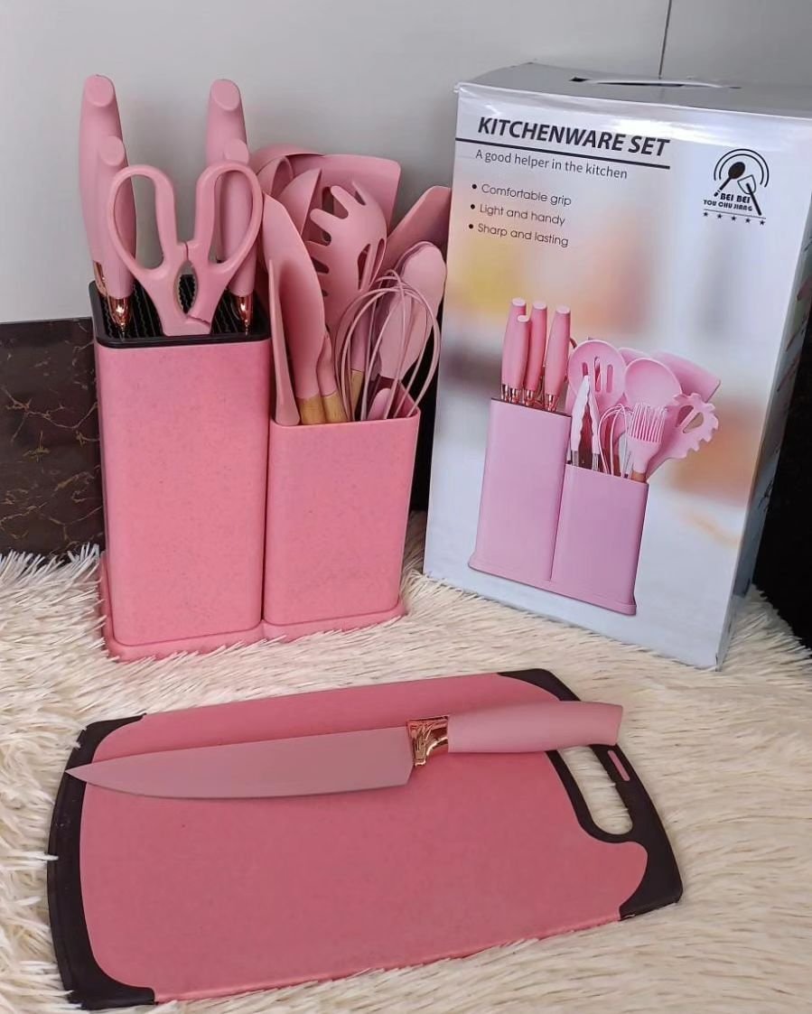 19pcs Kitchen Silicone Spoon Set | - Elegant Households KE