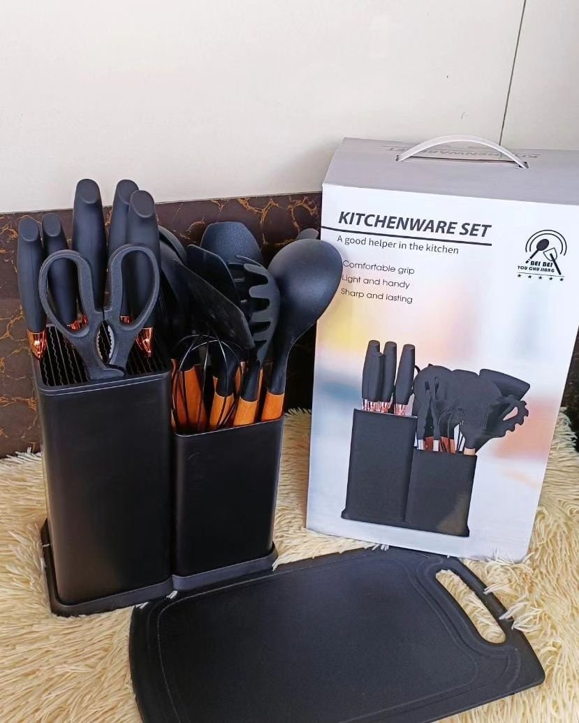 19pcs Kitchen Silicone Spoon Set | - Elegant Households KE