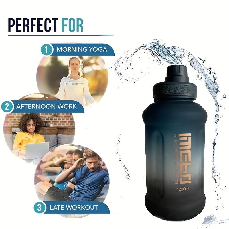 1pc, Large Sports Water Bottle | - Elegant Households KE