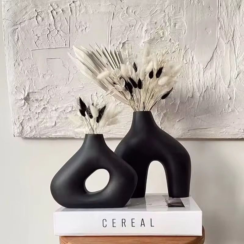 2 In 1 Ceramic Decorative Ceramic Vases | - Elegant Households KE