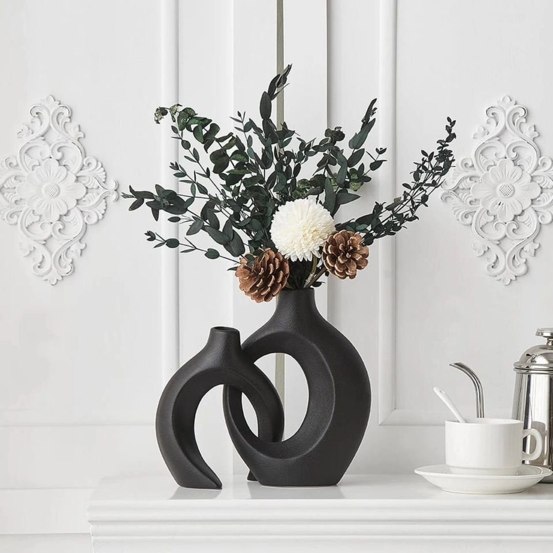 2 in 1 Ceramic Vase | - Elegant Households KE