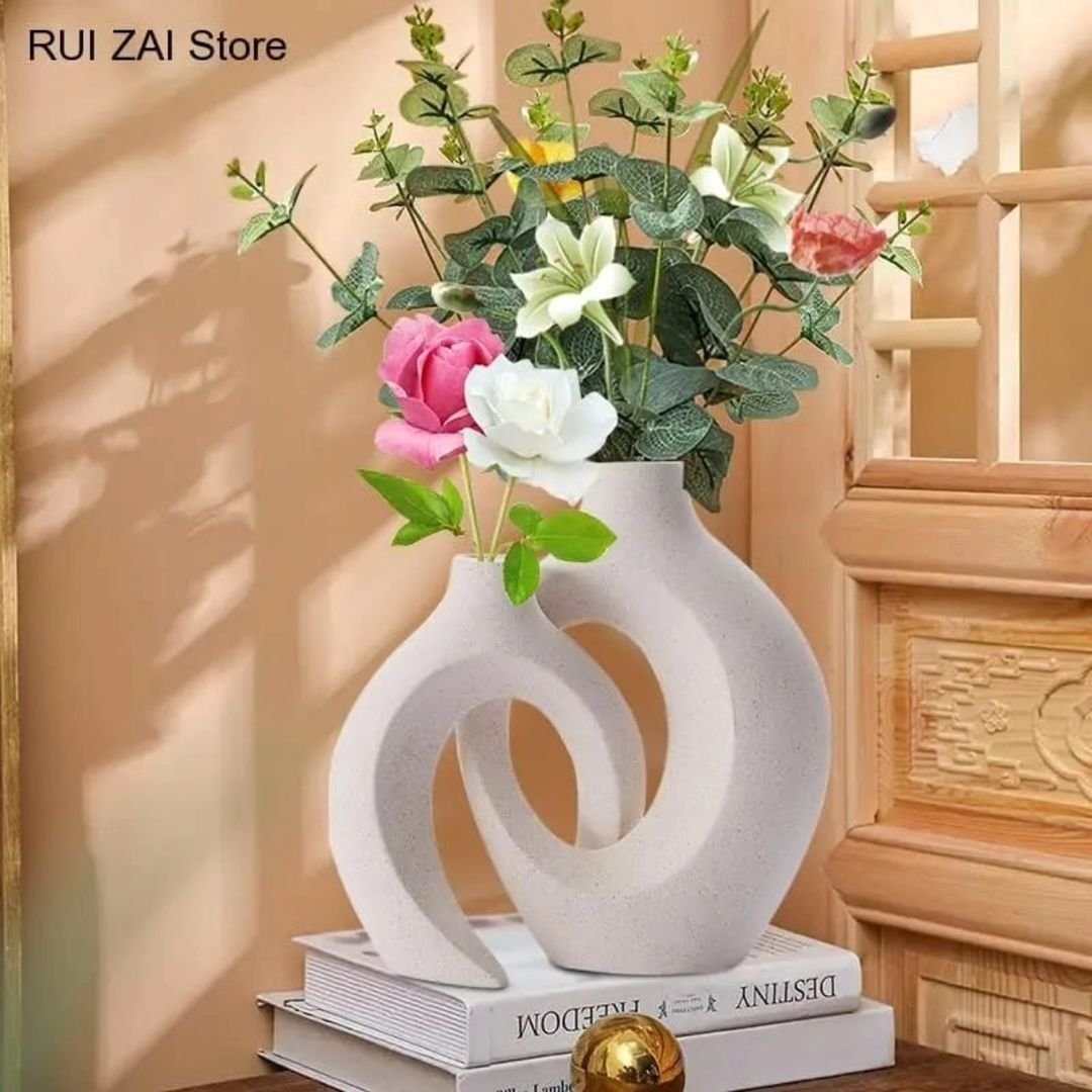 2 in 1 Ceramic Vase | - Elegant Households KE