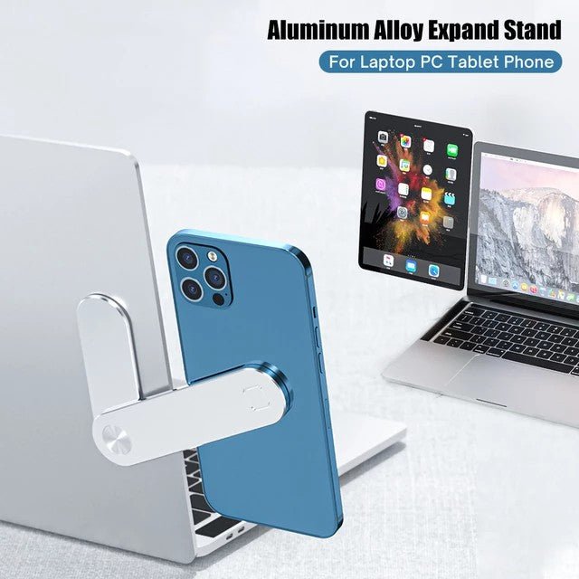 2 in 1 Magnetic Laptop Side Mount Connect Screen Support Holder Dual Monitor Display Clip | - Elegant Households KE