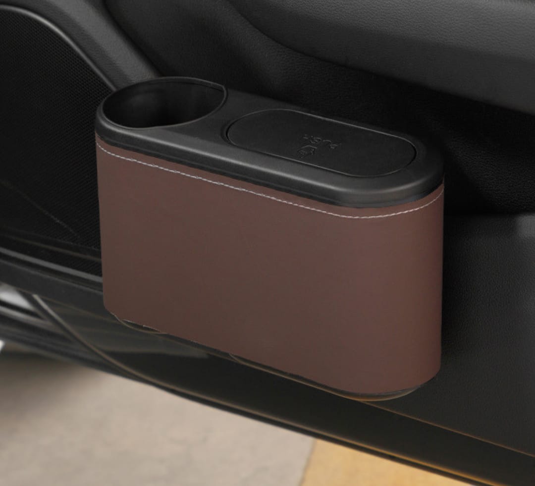 2 in 1 Multipurpose Car Hanging Abs Door Trash Can For accssories | - Elegant Households KE
