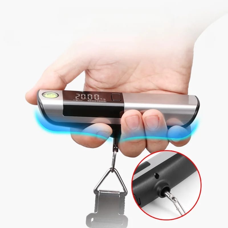 2 in 1 Portable Digital Luggage Scale for Travel With Tape measure Bags | - Elegant Households KE