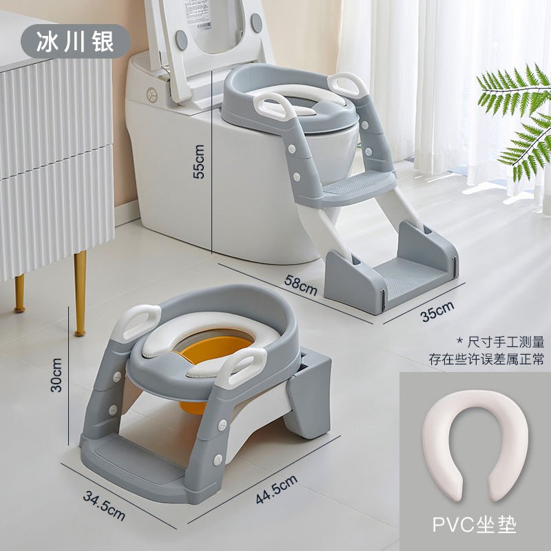 2 - in - 1 toilet trainer seat with a ladder and potty | - Elegant Households KE