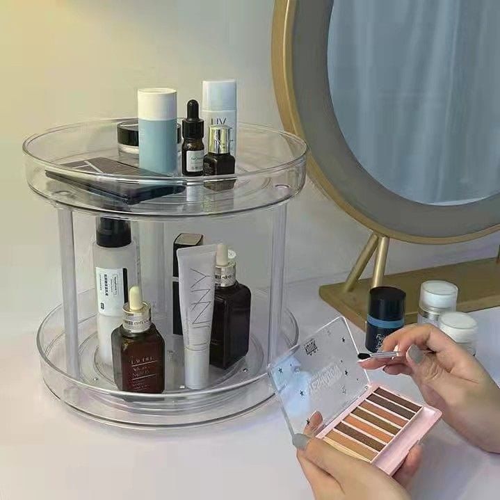 2 layer 360 Rotation Cabinet Turntable Organizer/Lazy Susan | - Elegant Households KE