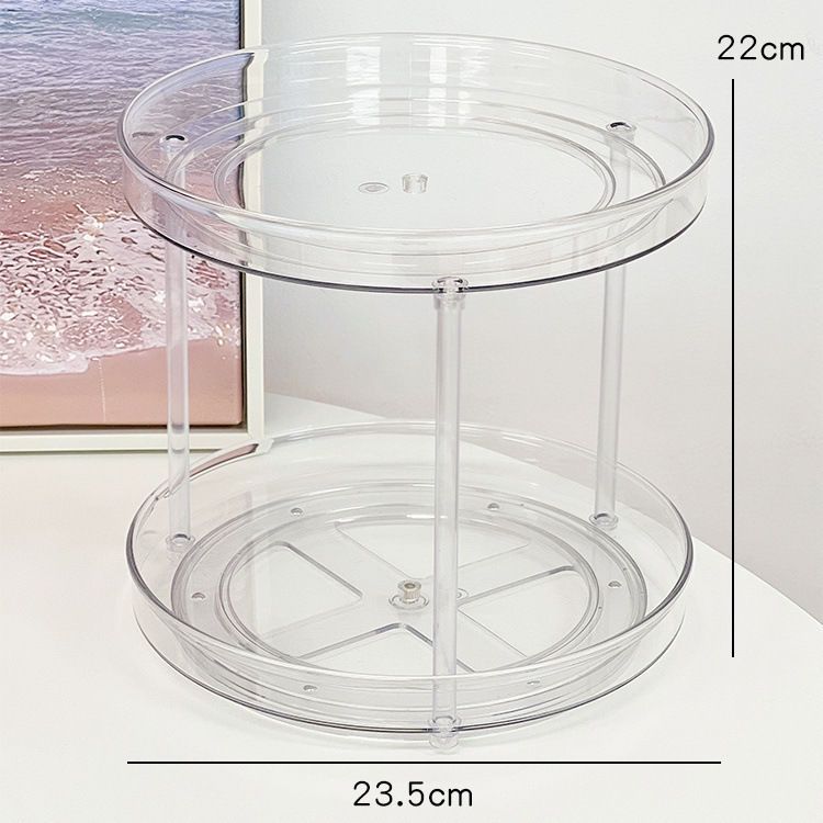 2 layer 360 Rotation Cabinet Turntable Organizer/Lazy Susan | - Elegant Households KE
