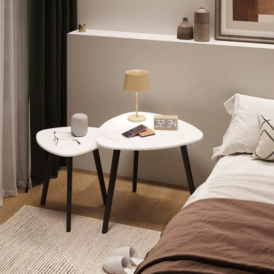 2 - Piece Solid Wood Coffee Table Set | Elegant, Durable & Space - Saving Design | - Elegant Households KE