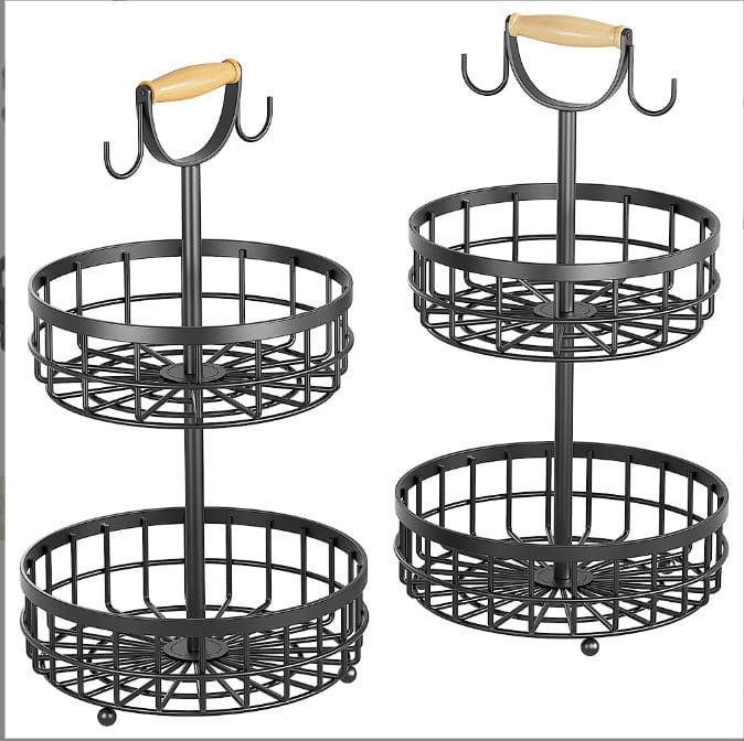 2 - Tier Detachable Nordic Fruit/Vegetable Rack | - Elegant Households KE