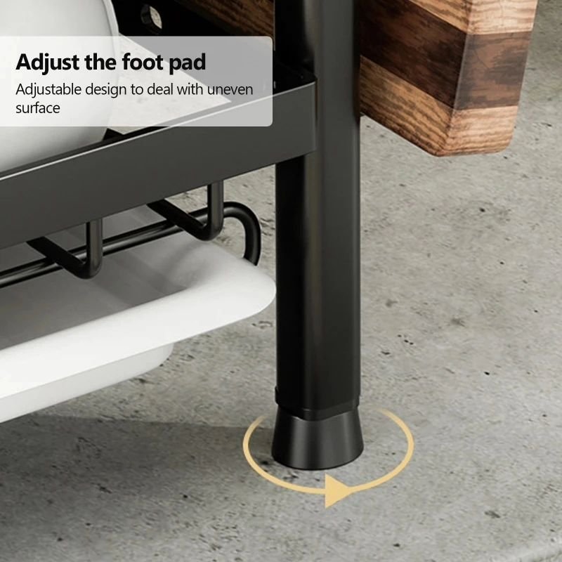 2 Tier Dish Rack with Cutlery Holder &amp; Chop Board Holder | - Elegant Households KE