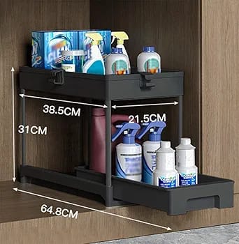 2-Tier Multi-Purpose Rack Kenya – Carbon Steel Storage Shelf Rack
