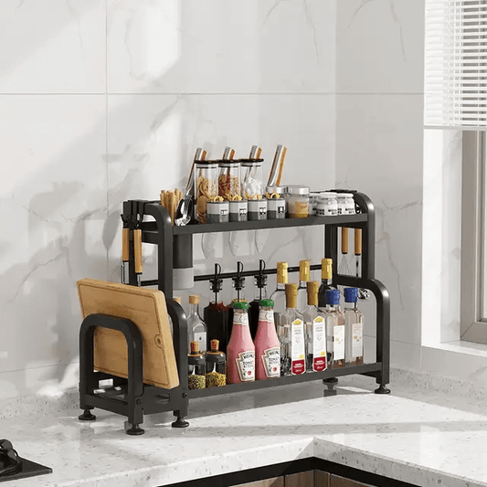 2 tier multifunctional spice rack | - Elegant Households KE
