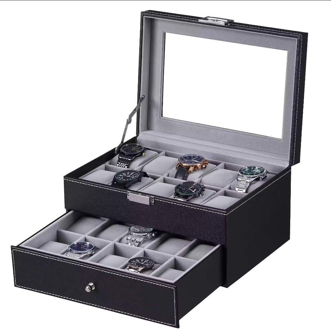 Watch Box Price in Kenya – 20 Slots Watch Organizer Storage Box