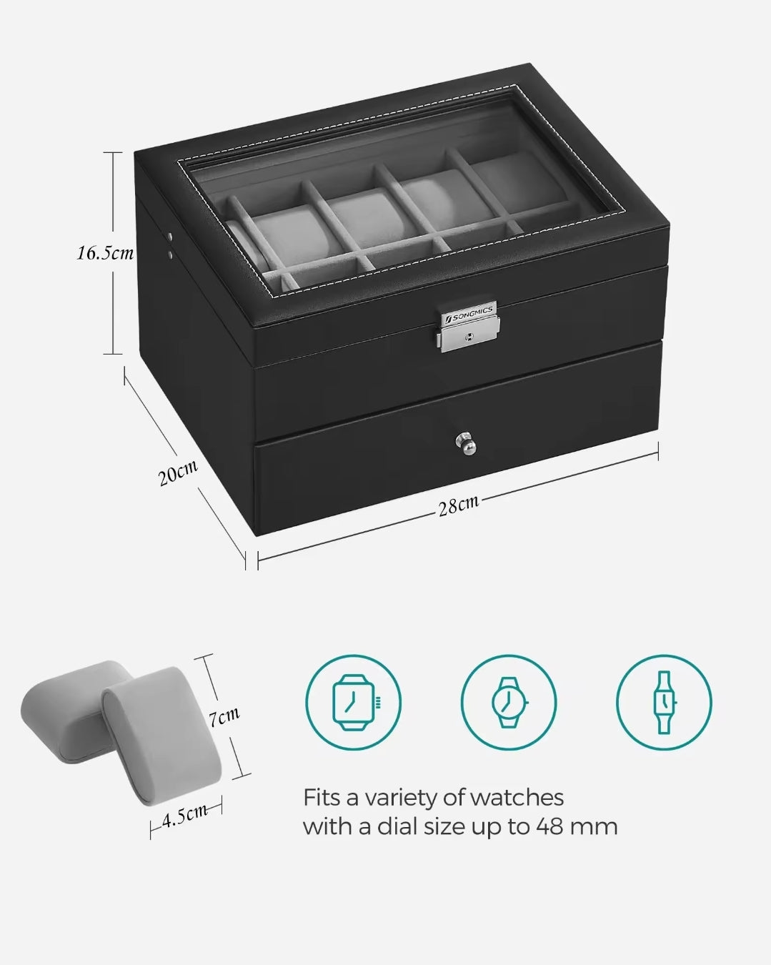 Watch Box Price in Kenya – 20 Slots Watch Organizer Storage Box