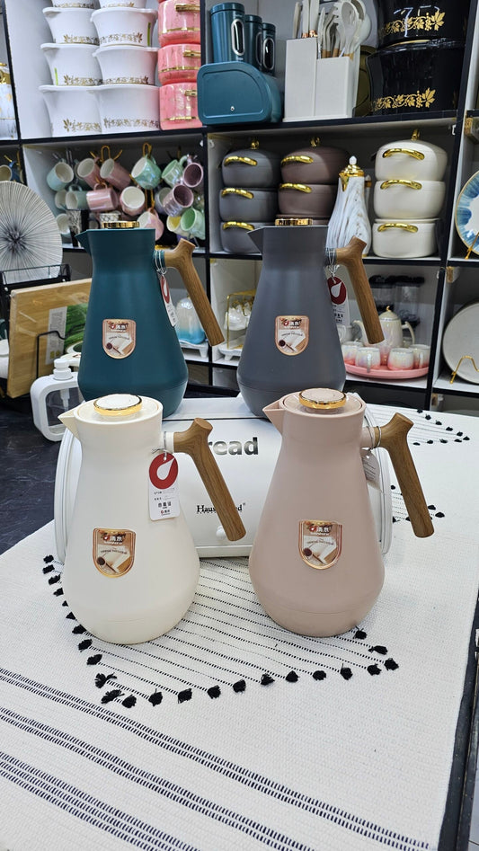 Wooden handle Vacuum flask