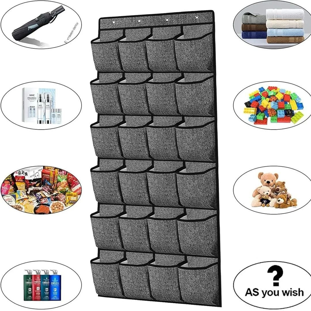 24 Pocket Shelf Wardrobe Storage Bag | - Elegant Households KE